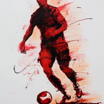 Tekening getiteld "football-n-63-dessi…" door Henri Ibara, Origineel Kunstwerk, Inkt