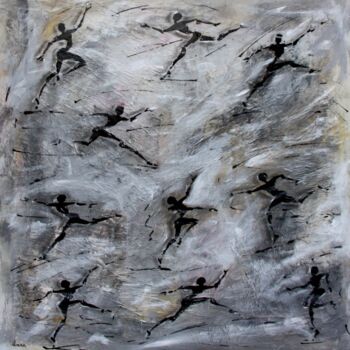 "mouvement-n-3-peint…" başlıklı Tablo Henri Ibara tarafından, Orijinal sanat, Akrilik