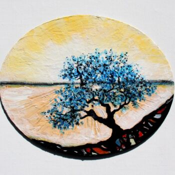 Pintura intitulada "esprit-de-l-arbre-n…" por Henri Ibara, Obras de arte originais, Acrílico