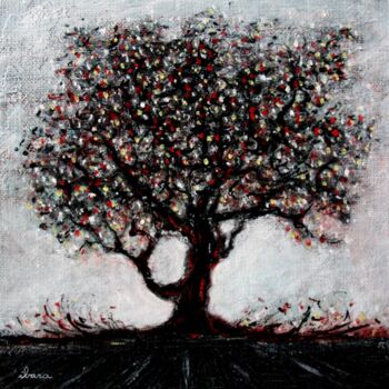 Pintura titulada "esprit-de-l-arbre-n…" por Henri Ibara, Obra de arte original, Acrílico