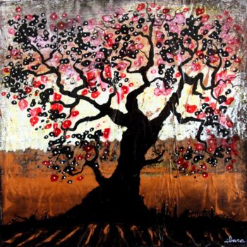 Pintura titulada "esprit-de-l-arbre-n…" por Henri Ibara, Obra de arte original, Acrílico