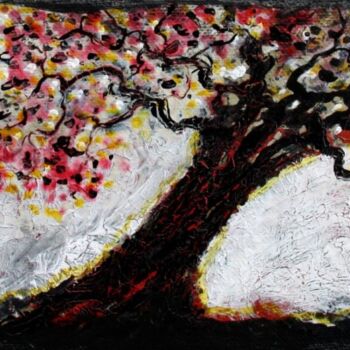 Painting titled "esprit-de-l-arbre-n…" by Henri Ibara, Original Artwork, Acrylic