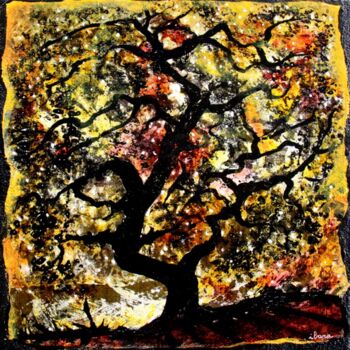 Peinture intitulée "esprit-de-l-arbre-n…" par Henri Ibara, Œuvre d'art originale, Acrylique