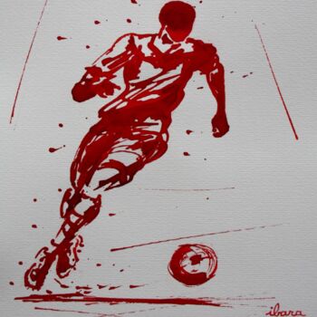 Drawing titled "football-n-81-dessi…" by Henri Ibara, Original Artwork, Ink
