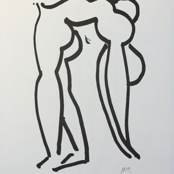 Gravures & estampes intitulée "Les Nudes: L' Acrob…" par Henri Matisse, Œuvre d'art originale, Lithographie