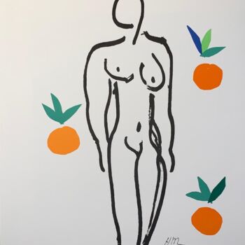 Отпечатки и Гравюры под названием "Les Nudes: Nu aux o…" - Henri Matisse, Подлинное произведение искусства, Литография