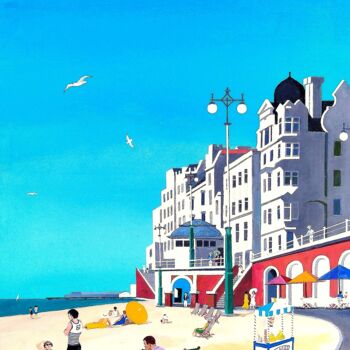 Pittura intitolato "Summer Beach" da Henri Sacchi, Opera d'arte originale, Acrilico