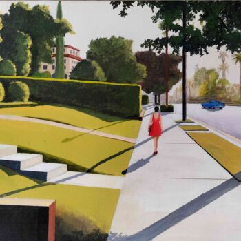 Peinture intitulée "Sunrise Boulevard" par Henri Sacchi, Œuvre d'art originale, Acrylique