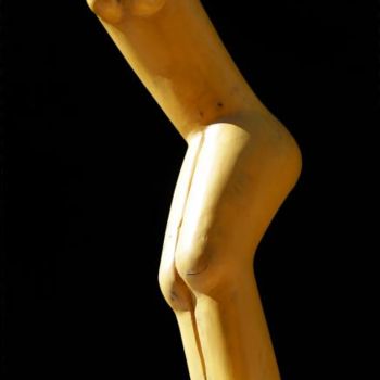 Sculpture titled "Nippone" by Henri Degracia, Original Artwork, Wood