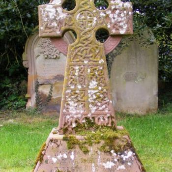 Fotografia intitulada "Celtic Cross Graves…" por Henrietta, Obras de arte originais