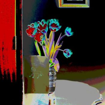 Photography titled "Vase of Flowers" by Henrietta, Original Artwork