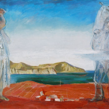 Pittura intitolato "Crimean legend" da Henrikh Hechiporenko, Opera d'arte originale, Olio