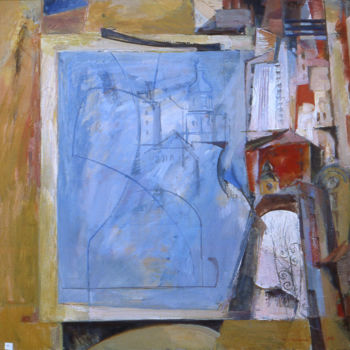 Painting titled "In the studio" by Henrikh Hechiporenko, Original Artwork, Oil