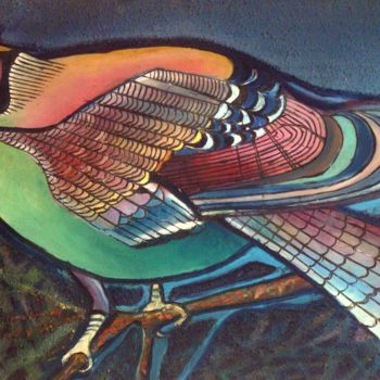 Ζωγραφική με τίτλο "buraimoh-colorful-b…" από Henri Moweta, Αυθεντικά έργα τέχνης
