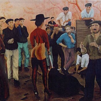 Peinture intitulée "A Revolução" par Henrique Xavier, Œuvre d'art originale, Acrylique