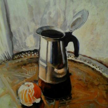 Painting titled "Still life" by Hen, Original Artwork, Oil