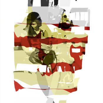Arte digitale intitolato "Les trois sirènes" da Henry Pouillon, Opera d'arte originale, Lavoro digitale 2D