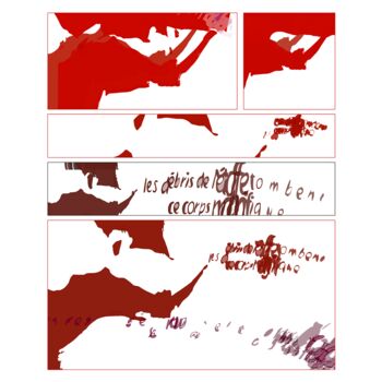 Incisioni, stampe intitolato "Unica Zurn 2014 2" da Henry Pouillon, Opera d'arte originale, Lavoro digitale 2D