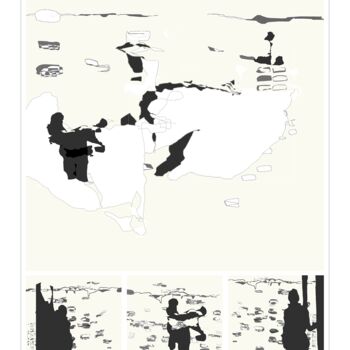 Druckgrafik mit dem Titel "BlockBerlin 2020 2" von Henry Pouillon, Original-Kunstwerk, 2D digitale Arbeit
