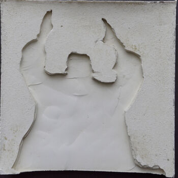 Sculpture intitulée "les ombres (R3)" par Henry Pouillon, Œuvre d'art originale, Ciment