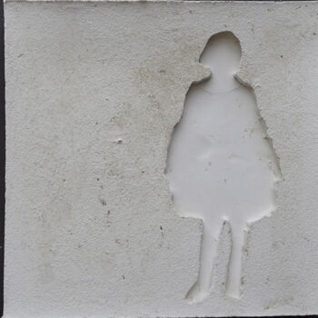 "les ombres (R12)" başlıklı Heykel Henry Pouillon tarafından, Orijinal sanat, Çimento