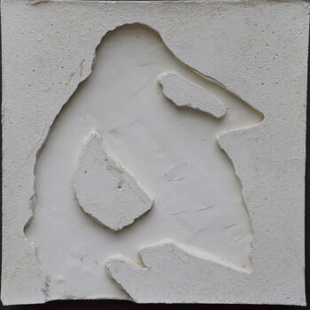 Sculpture titled "les ombres (R13)" by Henry Pouillon, Original Artwork, Cement