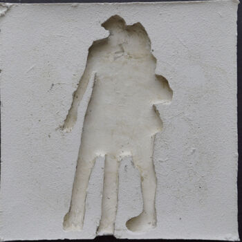 Sculpture intitulée "les ombres (R22)" par Henry Pouillon, Œuvre d'art originale, Ciment