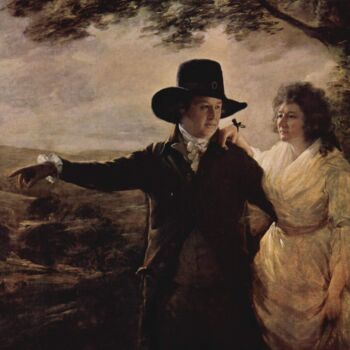 Ζωγραφική με τίτλο "Sir John et Lady Cl…" από Henry Raeburn, Αυθεντικά έργα τέχνης, Λάδι