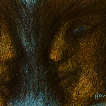 Digital Arts titled "Aveuglement" by Henry Neu, Original Artwork, Digital Painting