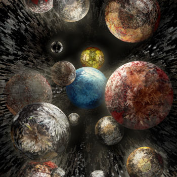 Arts numériques intitulée "Un autre univers" par Henry Neu, Œuvre d'art originale, Peinture numérique