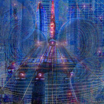 Digital Arts titled "AI Construction" by Henry Neu, Original Artwork, 2D Digital Work