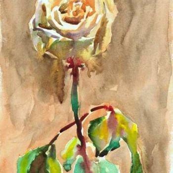 Картина под названием "Сумасшедшая роза" - Dmitry Paukov, Подлинное произведение искусства, Масло