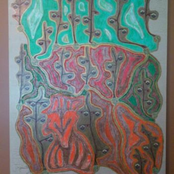 Peinture intitulée "Organism" par Tuni, Œuvre d'art originale, Huile