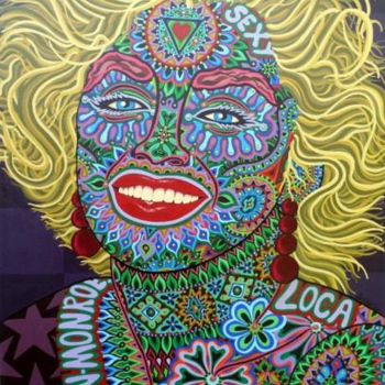 Painting titled "FULL COLOR OF MARYL…" by Herblan, Original Artwork, Oil