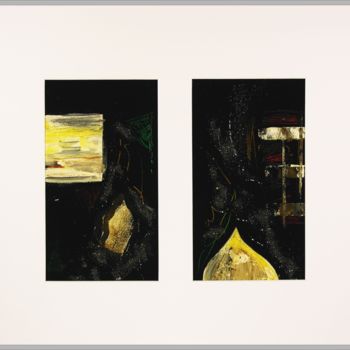 Pittura intitolato "Dark matter Serie 2…" da Heribert Wagner, Opera d'arte originale, Acrilico