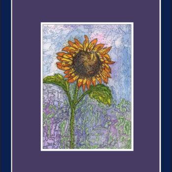 绘画 标题为“Цветок Солнца” 由Мир, 原创艺术品, 水粉