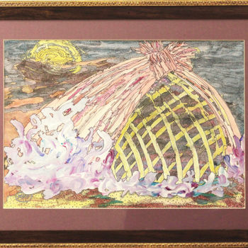 Pintura intitulada "У моря" por Mir, Obras de arte originais, Guache