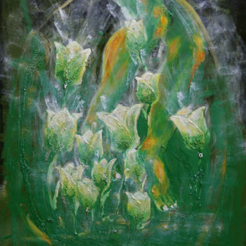 Pittura intitolato "1-4-leis-green-ange…" da Beauty Heart Concepts, Opera d'arte originale, Acrilico