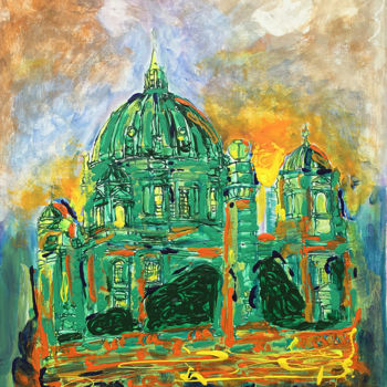 Painting titled "5-8-leis-berlin-dom…" by Beauty Heart Concepts, Original Artwork, Acrylic