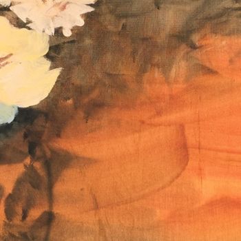 Painting titled "Autumn Blossom" by Hermínia Dias, Original Artwork, Acrylic