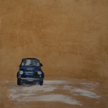 Painting titled "Fiat 500" by Hermione, Original Artwork