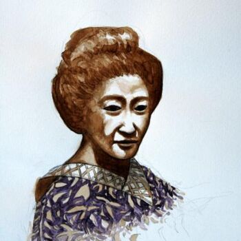 Pintura titulada "chinasee woman" por Hernandiz, Obra de arte original