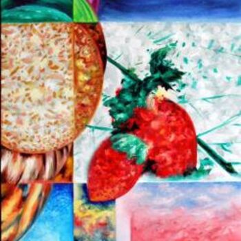 Painting titled "frutas" by Hernandiz, Original Artwork