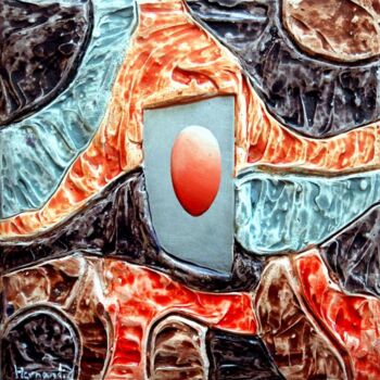 Peinture intitulée "huevo.jpg" par Hernandiz, Œuvre d'art originale
