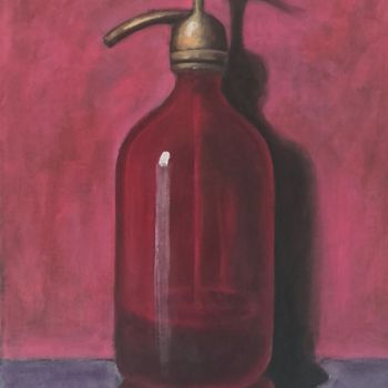 Peinture intitulée "siphon rouge" par Herve Fleury (RV), Œuvre d'art originale, Acrylique
