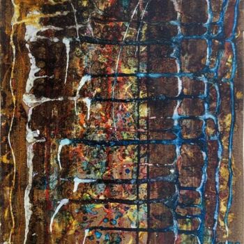 Ζωγραφική με τίτλο ""Dualité..."" από Hervé Le Goaréguer, Αυθεντικά έργα τέχνης, Ακρυλικό Τοποθετήθηκε στο Ξύλινο φορείο σκε…