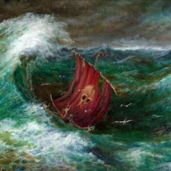 Painting titled "the tempest" by Hervé Scott Flament, Original Artwork