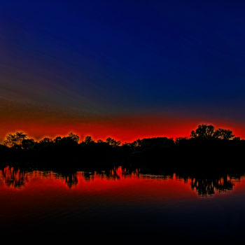 Photographie intitulée "Dawn" par Hervé Valez, Œuvre d'art originale, Photographie numérique Monté sur Aluminium