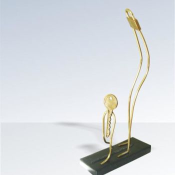 Скульптура под названием "les inseparables" - Ohe, Подлинное произведение искусства, Металлы