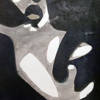 Pittura intitolato "Sourire" da Hervé Loiseau, Opera d'arte originale, Inchiostro